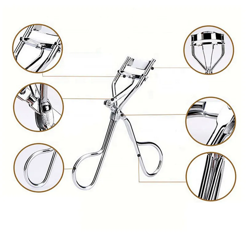 Portable Eyelash Curler Nature Curl Eyelashes Women Pro Handle Eye Lashes Curling Clip Beauty Makeup Cosmetic Tool