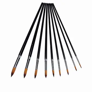 Wholesale cosmetic tools custom logo artist paint wooden nail art brush