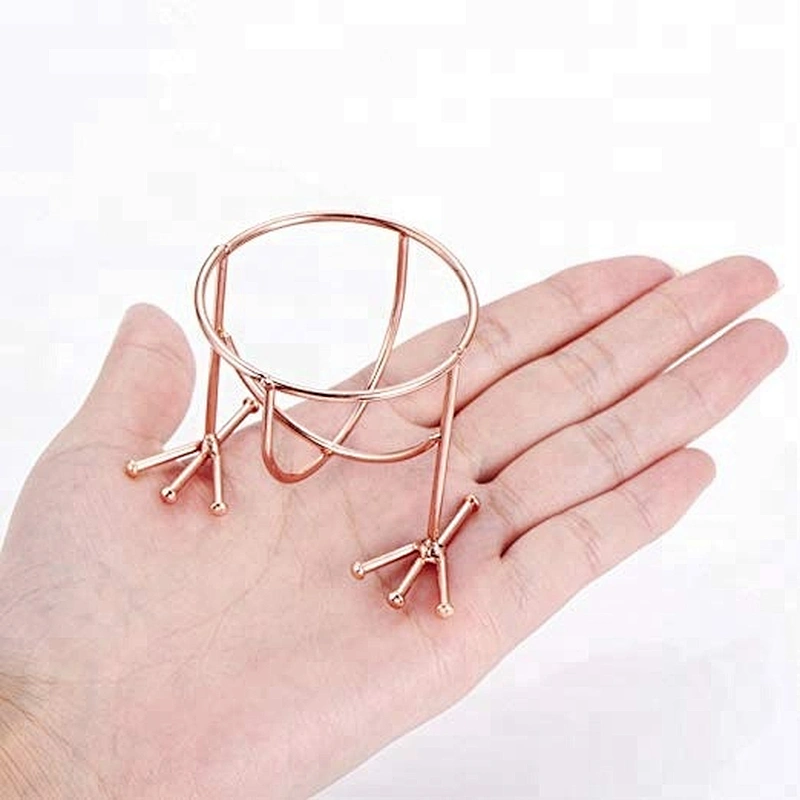 2pc Metal alloy Rose Gold chicken frame makeup blender Sponge drying stand holder