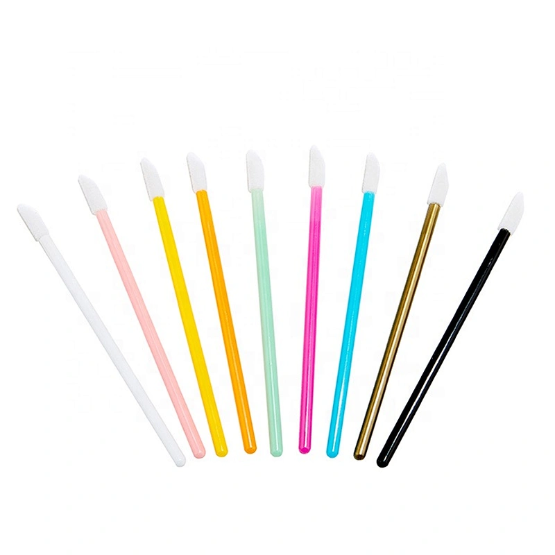 50/100pcs disposable lip brush stick portable lip glaze makeup brush beauty tools
