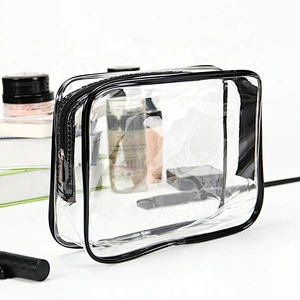 Travel Portable PVC Transparent Waterproof Cosmetic Bag Women Makeup Toiletry Bags