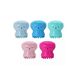 Mini Multi-color Soft Skin Care Multifunction Octopus Shape Silicon Silicone Facial Makeup Brush Cleaner Face Washing Cleaning