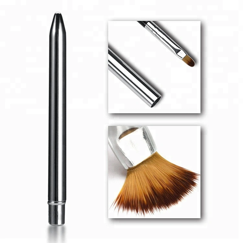 1pc retractable Lip makeup brush Pen Metal Handle Professional Cosmetic Lipstick Lip Gloss Brush Make up Beauty Tool For Women