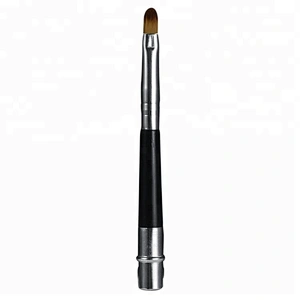 1pc retractable Lip makeup brush Pen Metal Handle Professional Cosmetic Lipstick Lip Gloss Brush Make up Beauty Tool For Women