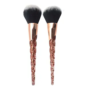 2018 new design professional beauty tools face brush set glitter makeup brush