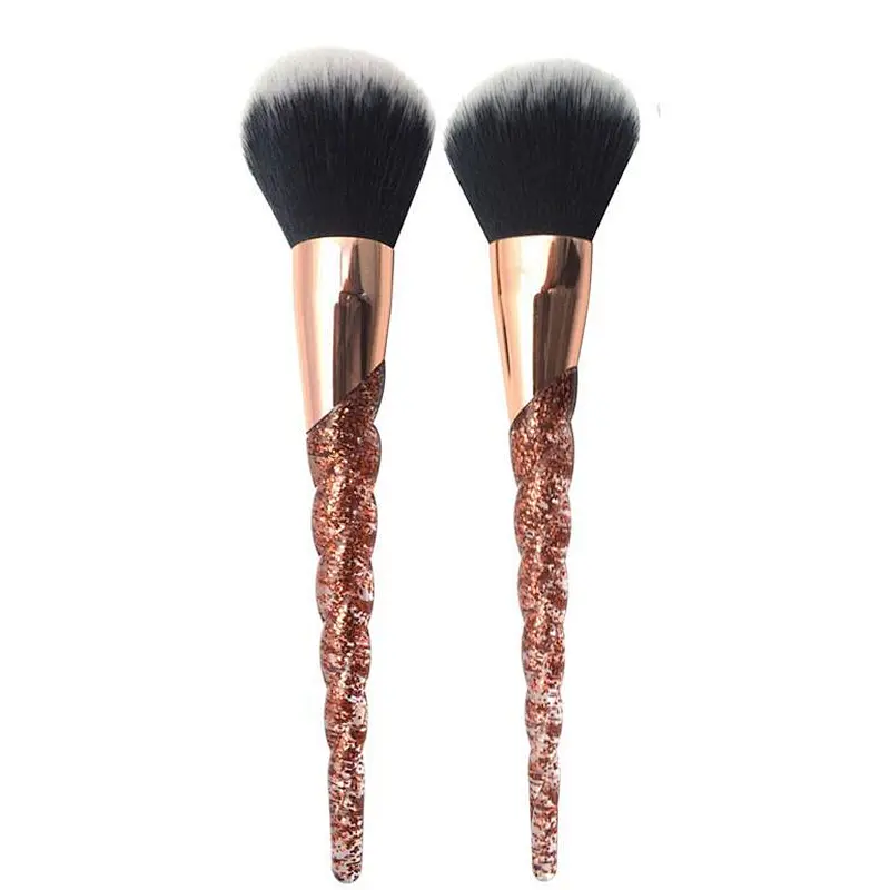 2018 new design professional beauty tools face brush set glitter makeup brush
