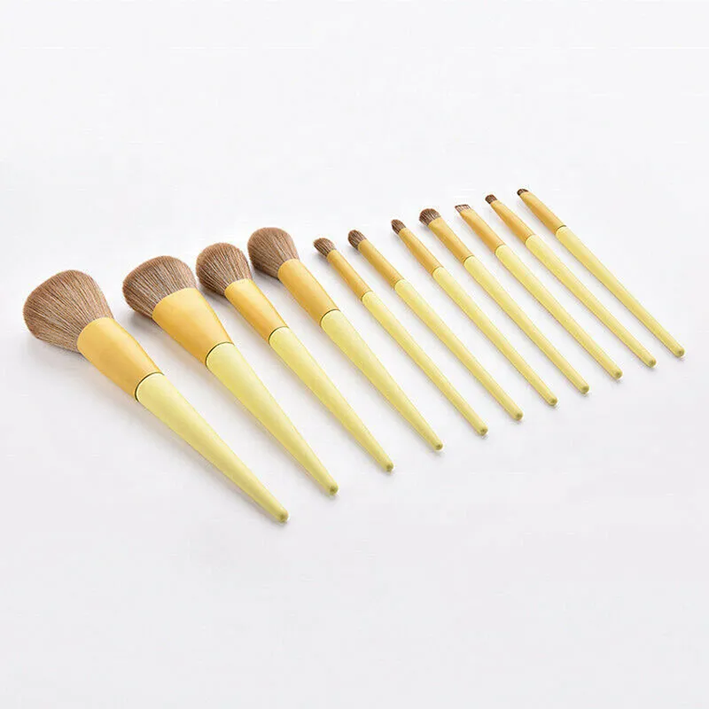 11pcs brush sets powder foundation blusher beauty makeup tools