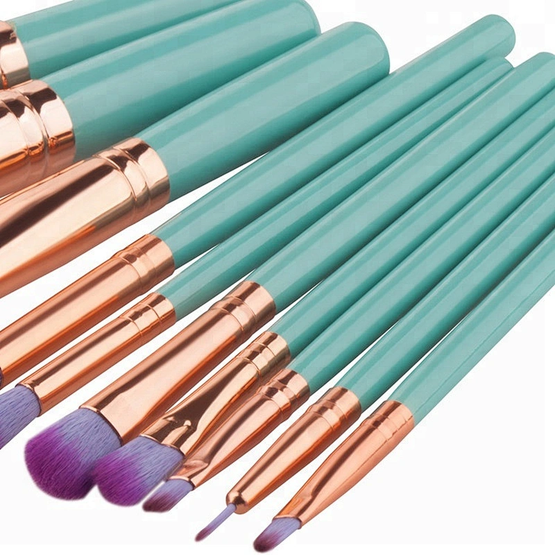hot selling private label 10pcs makeup brushes beauty cosmetics for women