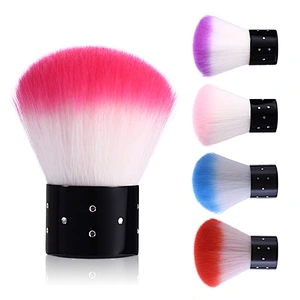 Private Label Portable OEM Pink Acrylic Powder Remover Cleaning Tool Nail Brush Cleaner Nail Dust Brush Mushroom brush