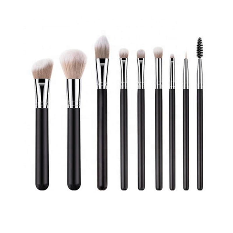 High Quality 9Pcs Pro Makeup Brushes Set Foundation Powder Eye Facial Cosmetic Tool