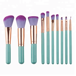 hot selling private label 10pcs makeup brushes beauty cosmetics for women