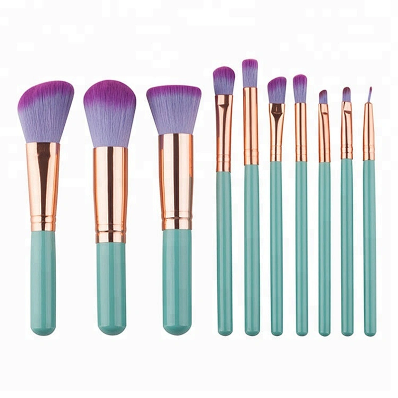 hot selling private label 10pcs makeup brushes beauty cosmetics for women