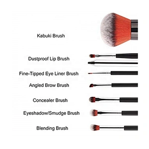 Professional 12PCS Cosmetic Makeup Brush Set with Case for Women