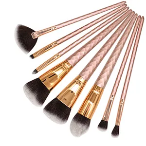 8pcs/set Synthetic Rose Gold Makeup Brushes for Blending Foundation Powder Eyeshadow Makeup Brush Beauty Tools
