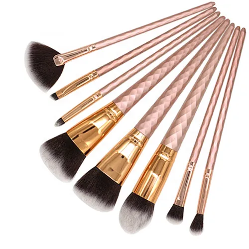 8pcs/set Synthetic Rose Gold Makeup Brushes for Blending Foundation Powder Eyeshadow Makeup Brush Beauty Tools