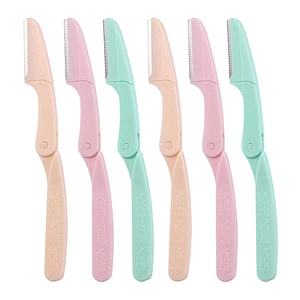 JZG 1pcs Wholesale Foldable Style Cosmetic Eyebrow Razor Trimmer Blade Shaver For Women
