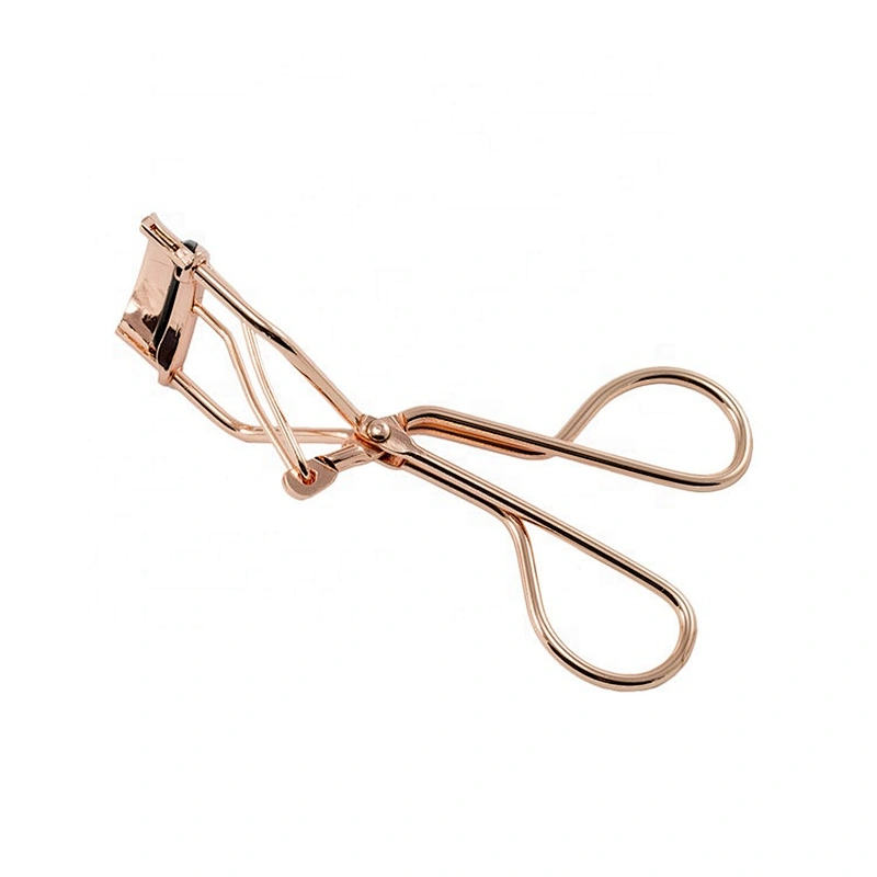 Private Label Rose gold Heated Eyelash Curler Beauty Eyelash Cosmetic Makeup Tools Accessories