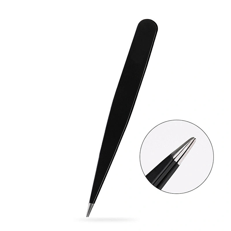 Expert Slant Tip Tweezer Stainless Steel Hair Removal Makeup Tool