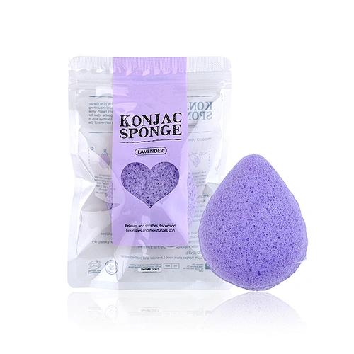 JZG Wholesale Custom 100% Natural Organic Skin Care Facial and Shower 1PCS Konjac Sponge Set Glucomannan for Baby Bath Sponge