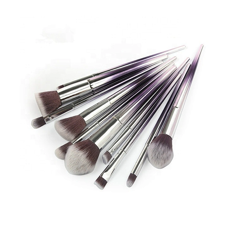 10pcs private label glitter makeup brush set for women makeup tools