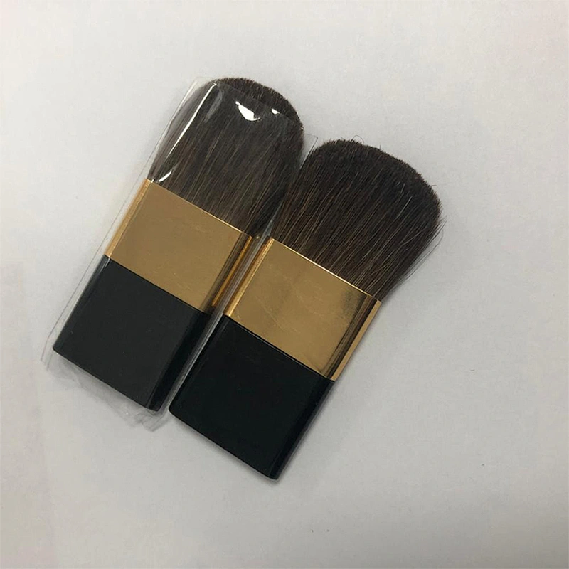 JZG Vegan High Quality Cheap Small Flat Beauty Makeup Foundation Blush Brush