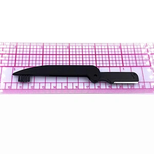 JZG 1pcs Private Label Logo Hot Sale Personal Lady Eyebrow Trimmer Eyebrow Knife With Brow Brush
