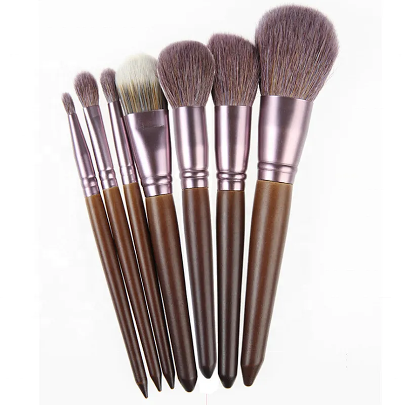 wholesale 7pcs brush sets powder foundation blusher facial beauty tools