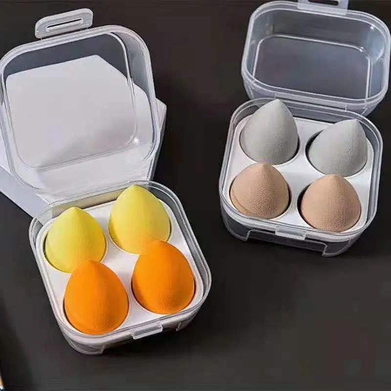 Portable Travel Cosmetic Receiving Custom Beauty Makeup sponge holder egg shape blending collection Bag