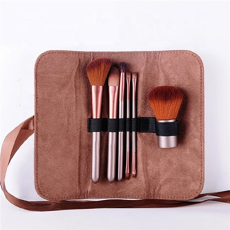 Private Label 6pcs Makeup Brush Set With Makeup Brush Bag