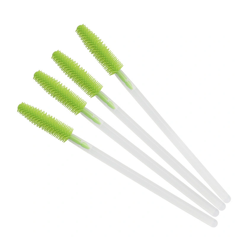 Silicone Head Mascara Wands Eyelash Brush Disposable Private Label Mascara Wand For Lash