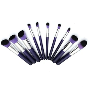 High quality cosmetics tool professional powder foundation blush eye 10 pcs makeup brush set