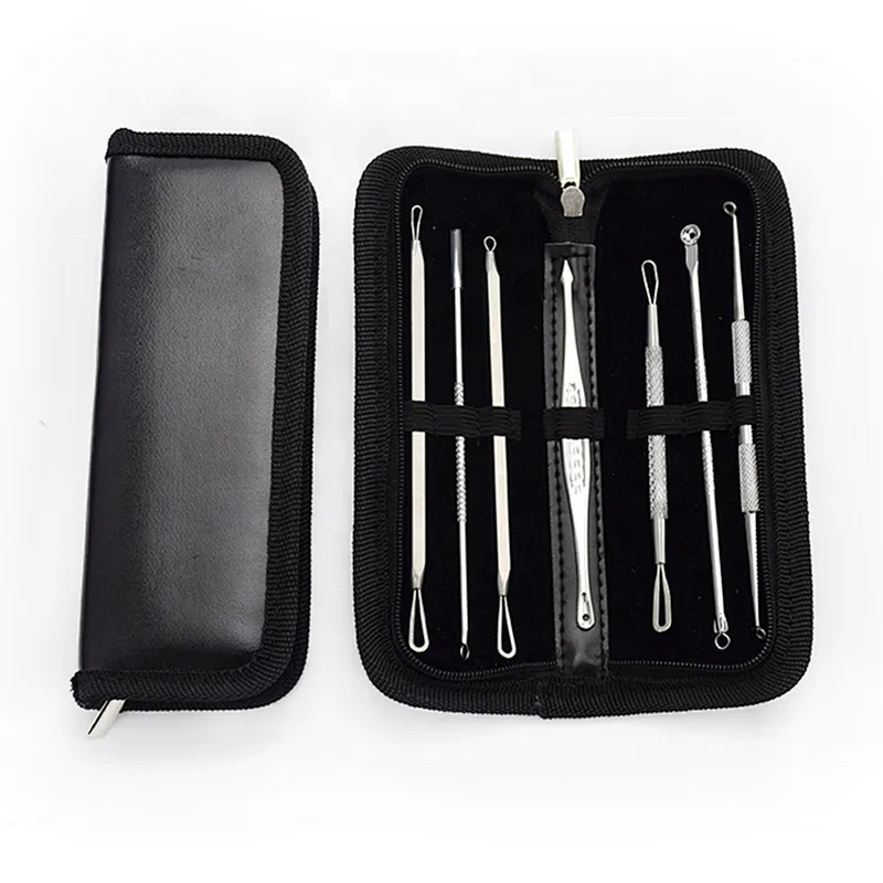 7pcs/set of blackheads cleanser beauty face Clean care tools for removing blackheads and acne with box