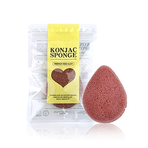 JZG Wholesale Price Private Label Organic Skincare Facial Water Drop Shape 100% Natural Cleaning Konjac Sponge Cosmetic Puff