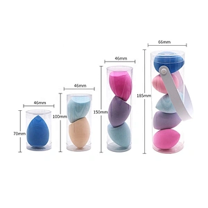JZG 1pcs Custom Various Shapes and Specifications Tin Box Heart Shape Plastic Puff Stand Packaging Makeup Sponge Holder