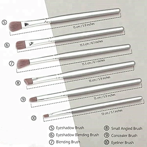 Wholesale highlighter makeup private label 10pcs make up blending brushes set