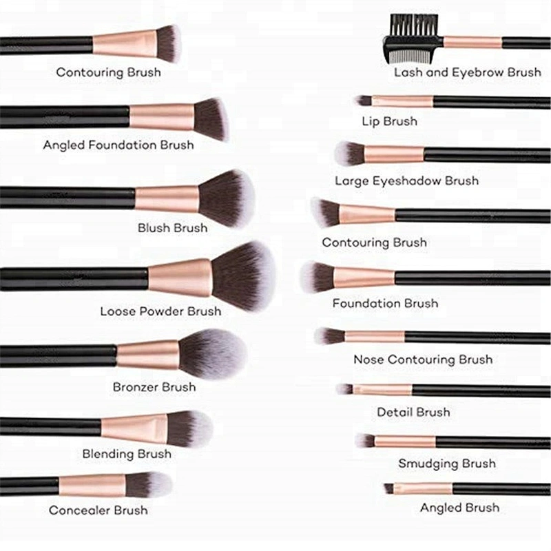 Wholesale 16pcs beauty cosmetics makeup brush gift sets for women