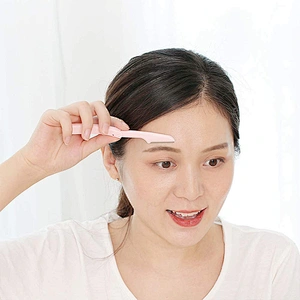 JZG 1pcs Wholesale Folding Eyebrow Shaver Mini Plastic Eyebrow Razor Tool Cosmetic Eyebrow Knife