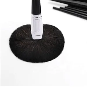Professional 10PCS Black Eye Shadow Foundation Eyebrow Lip Brush Makeup Brushes Set Cosmetic Tool