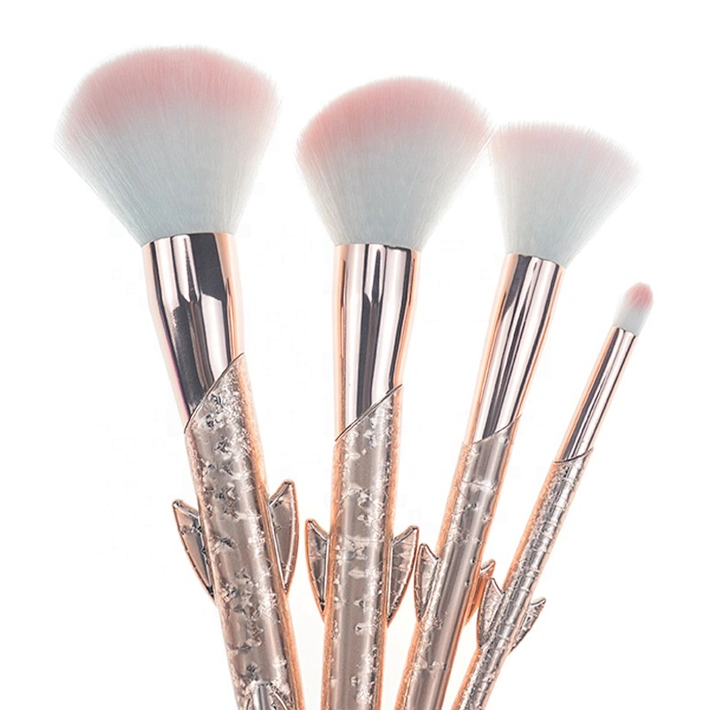 The Newest Beauty Needs Private Label Pink 5pcs Makeup Brush Set Professional