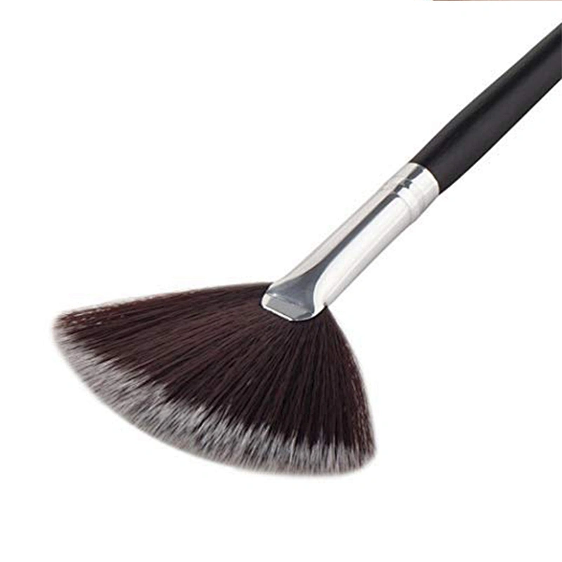 Fan Shape Single Makeup Brush Blush Brush Applicator Natural Bristle Synthetic Hair Facial Mask Fan Concealer Brushes