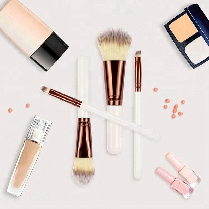 Imported Wholesale 4 Pcs/Set Makeup Brushes Set Facial Foundation Eyeliner Blush Brush Kit Cosmetic Beauty Tools