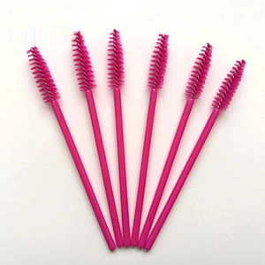 JZG Pink Yellow Black Blue 50pcs/bag Wholesale Disposable Lash Wands Disposable Eyelash Extension Brush Mascara Wands Applicator