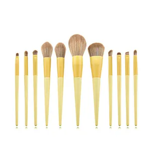 11pcs brush sets powder foundation blusher beauty makeup tools