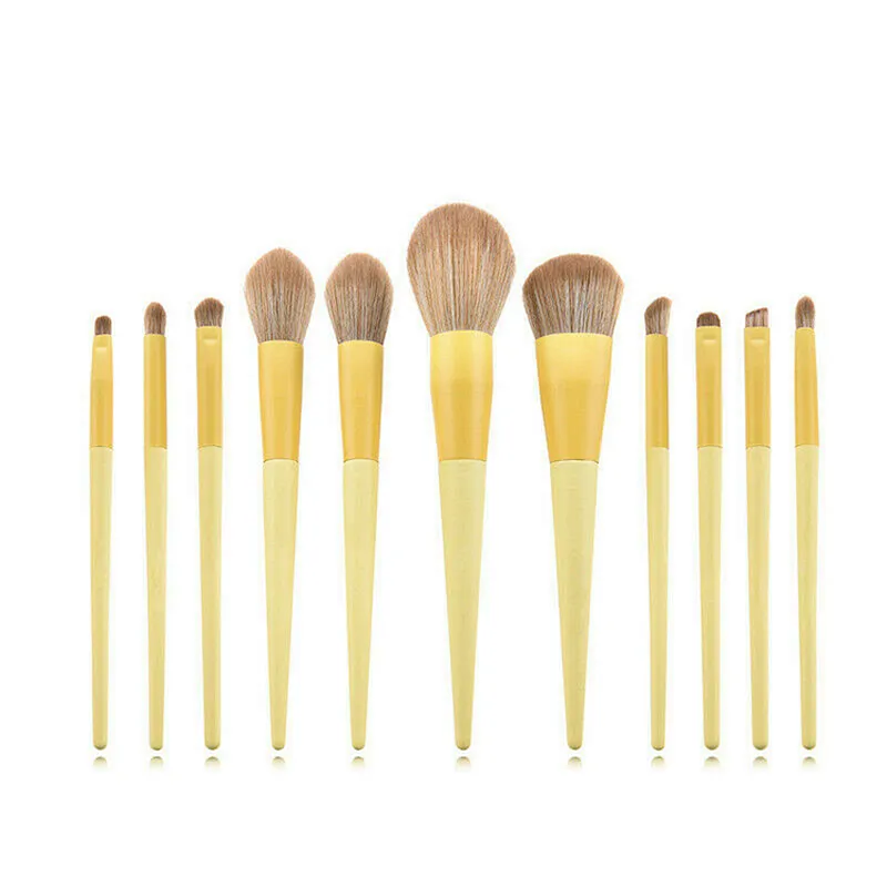 11pcs brush sets powder foundation blusher beauty makeup tools