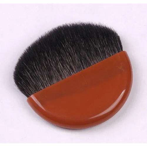 Mini portable compact makeup blush brush