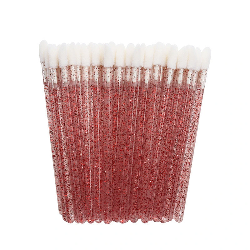 Hot!good Sale 50pcs Disposable Makeup Lip Brush Lipstick Gloss Wands Applicator Make Up Tools