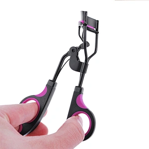 1Pc Pink/Blue/Black Cosmetic Eyelash Curler With Comb Tweezers Curling Eyelash Clip Cosmetic Eye Beauty Tool