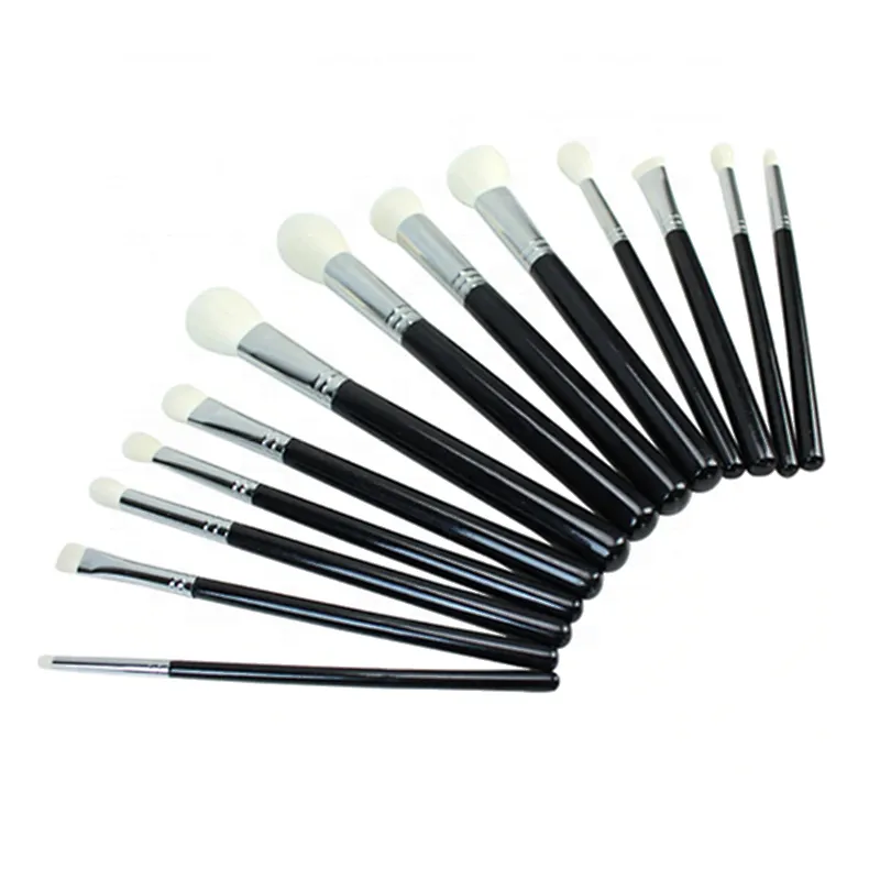 13PCS Black/Silver make up brushes set Blush Contour concealer Professional Make up Brush Tools kit