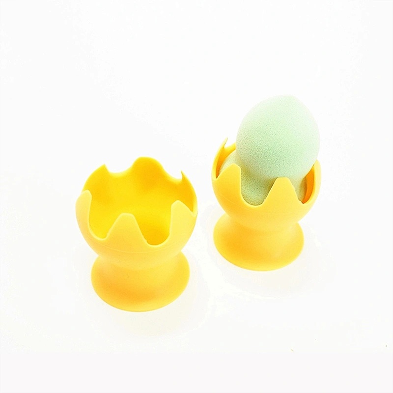 JZG 1pcs Private Label Logo OEM Soft Silicone Cosmetic Makeup Sponge Holder Beauty Make Up Puff Stand Container Wholesale