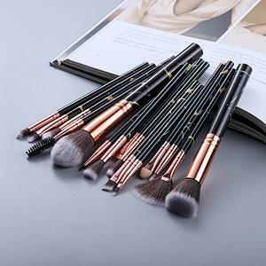 5/10/15Pcs Marble Makeup Brushes Tool Set Cosmetic Powder Eye Shadow Foundation Blush Blending Beauty Make Up Brush Maquiagem